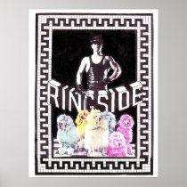 Leather Boy and Neon Poodles Poster
