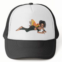 Leather-Clad Rainbow Wing Biker Pixie 3D