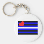 LEATHER FLAG KEYCHAIN