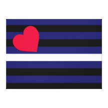 Leather Latex and BDSM Pride Flag Canvas Prints