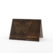 Leather-Look Butterfly Dark