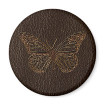 Leather-Look Butterfly Dark