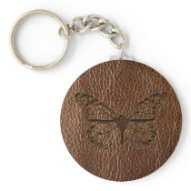 Leather-Look Butterfly