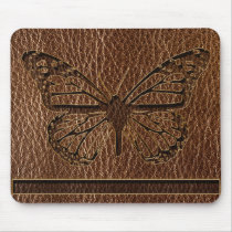 Leather-Look Butterfly