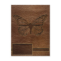 Leather-Look Butterfly