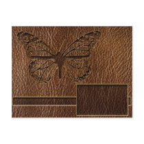 Leather-Look Butterfly