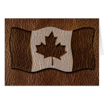 Leather-Look Canada Flag