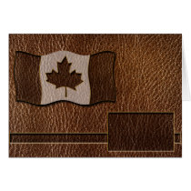 Leather-Look Canada Flag