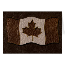 Leather-Look Canada Flag Dark