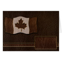 Leather-Look Canada Flag Dark