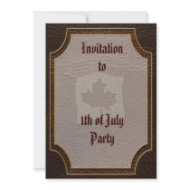 Leather-Look Canada Flag Dark