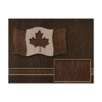 Leather-Look Canada Flag Dark