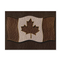 Leather-Look Canada Flag Dark