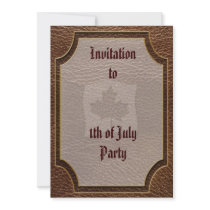 Leather-Look Canada Flag