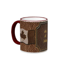 Leather-Look Canada Flag