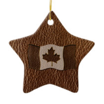 Leather-Look Canada Flag