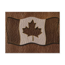 Leather-Look Canada Flag