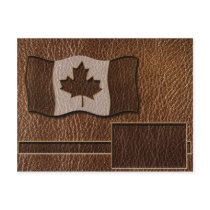 Leather-Look Canada Flag