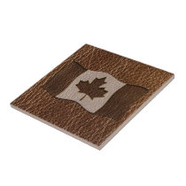 Leather-Look Canada Flag