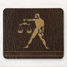 Leather-Look Libra Mouse Pads