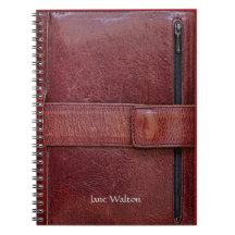 Leather Look Personal Organizer Effect Notebook
