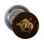 Leather-Look Taurus Button