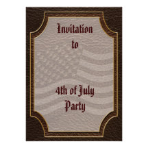 Leather-Look USA Flag Dark Announcements