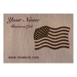 Leather-Look USA Flag Soft Business Card