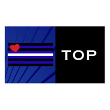 Leather Pride Flag Trick Card Business Card Template