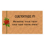 Leather & Rose Personal Profile Card Business Card Template