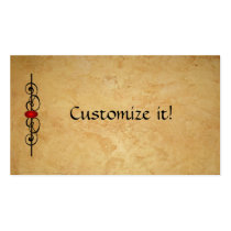 Leather & Ruby CUSTOM Profile CARD Business Card