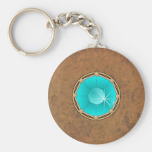 Leather & Turquoise CUSTOM KEYCHAINS