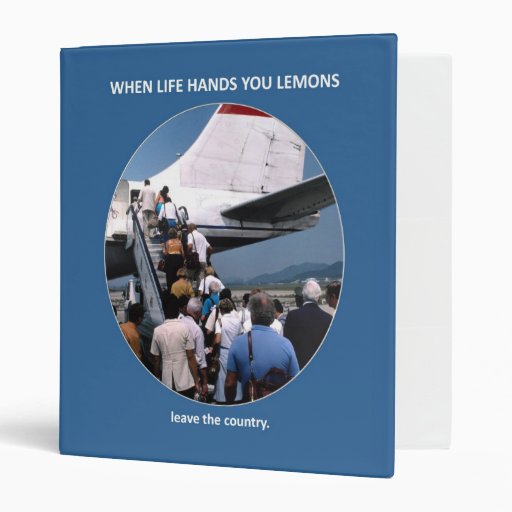 leave-the-country 3 ring binders