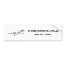 leave-the-country bumper stickers