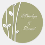 Leaved White Branches stickers