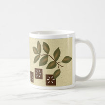 Leaves and Brown Tiles, Leaves and Brown Tiles ... Mug