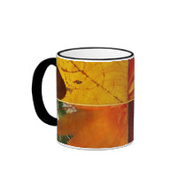 Leaves and Flowers Coffee Mugs