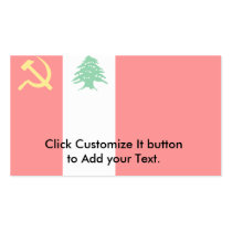 Lebanese Communist Party, Colombia Political flag Business Card Templates