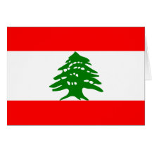 Lebanon Flag Cards