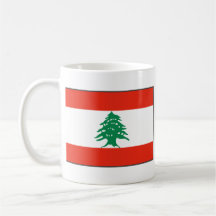 Lebanon Flag ~ Map Mug