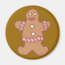 Lebkuchenmann gingerbread man kühlschrankmagnet