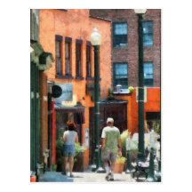 Lèche-vitrines à Asheville du centre Carte Postale