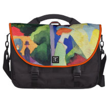 Lèche-vitrines vintage peignant avant août Macke