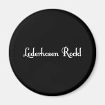 Lederhosen Rock (White) Magnet