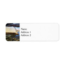 Ledger and Eyeglasses Custom Return Address Label