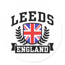 Leeds Round Stickers