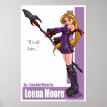Leena Moore: "It's all Lies." posters