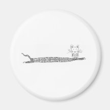 leescat refrigerator magnet