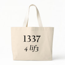 Leet 4 Life Canvas Bags