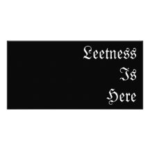 Leetness Is Here. Photo Card Template
